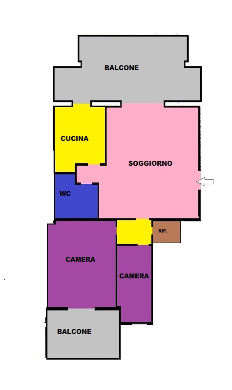 Appartamento di  3 vani /70 mq  a Bisceglie (zona zona San Pietro)