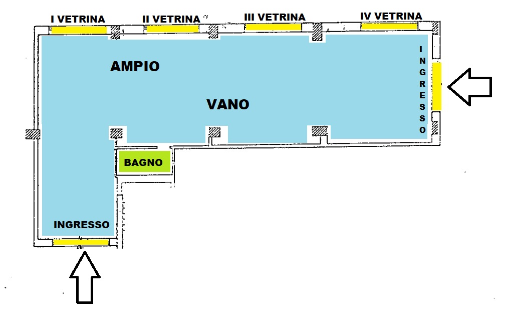 Locale commerciale / Negozio di  5 vani /184 mq  a Trani (zona zona Ospedale)