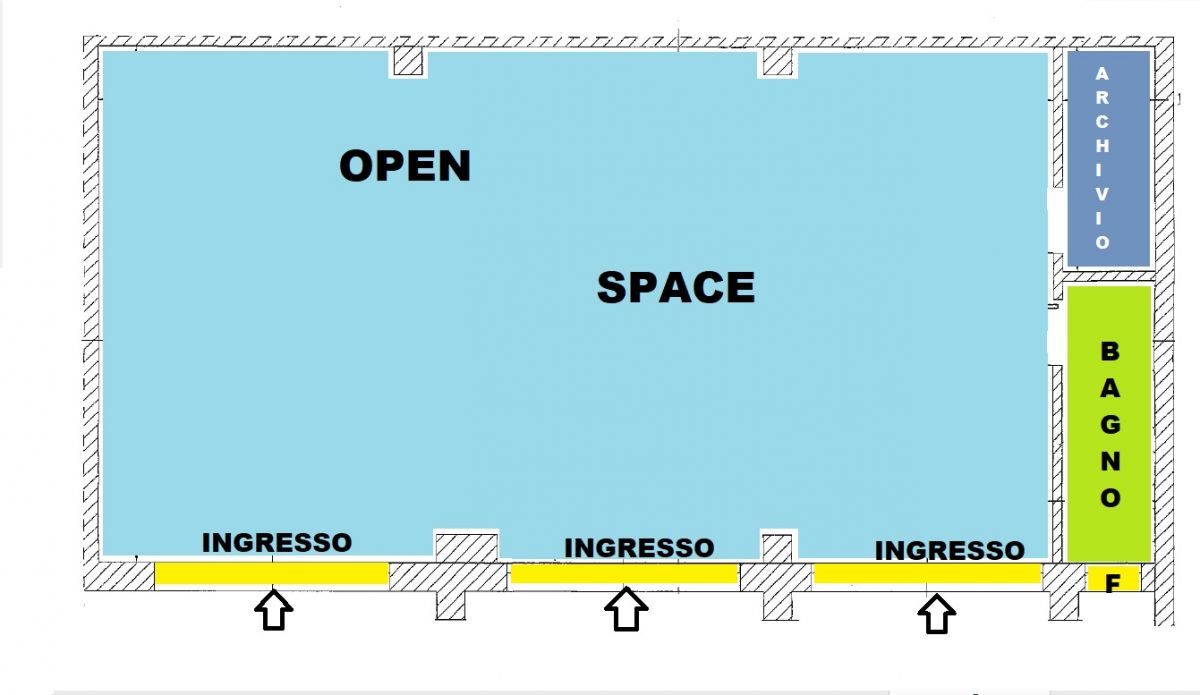 Locale commerciale - 3 vetrine -