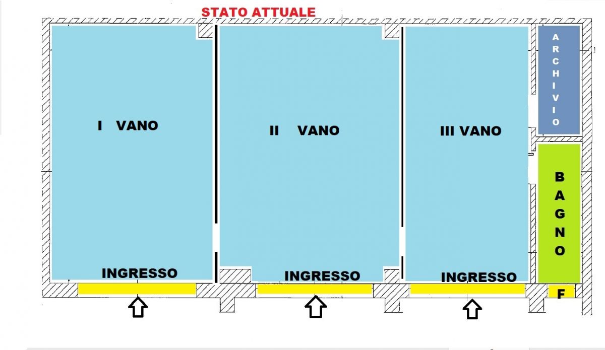 Locale commerciale - 3 vetrine -