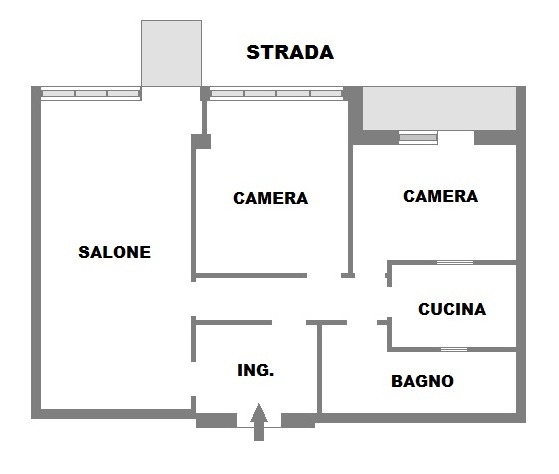 Appartamento di  3 vani /103 mq  a Bari - Murat (zona semicentrale)