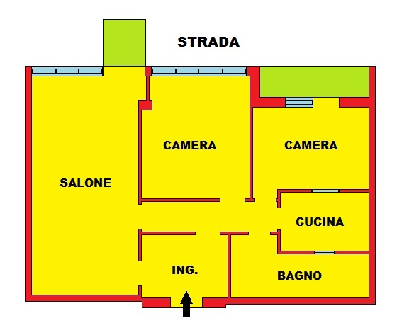 Appartamento di  3 vani /103 mq  a Bari - Murat (zona semicentrale)