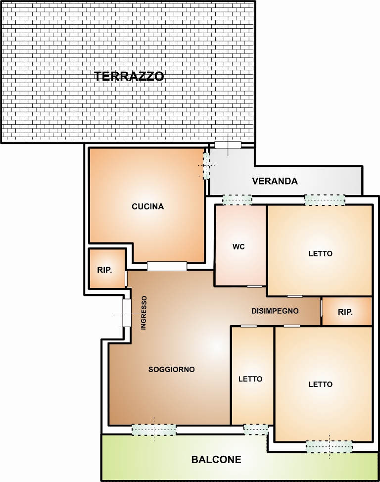 Appartamento di  4 vani /135 mq  a Capurso (zona via venisti)