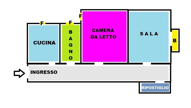 Appartamento di  2 vani /70 mq  a Trani (zona centro)