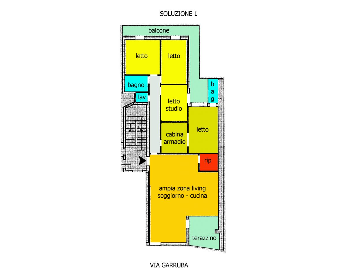 Appartamento di  6 vani /195 mq  a Bari - Murat