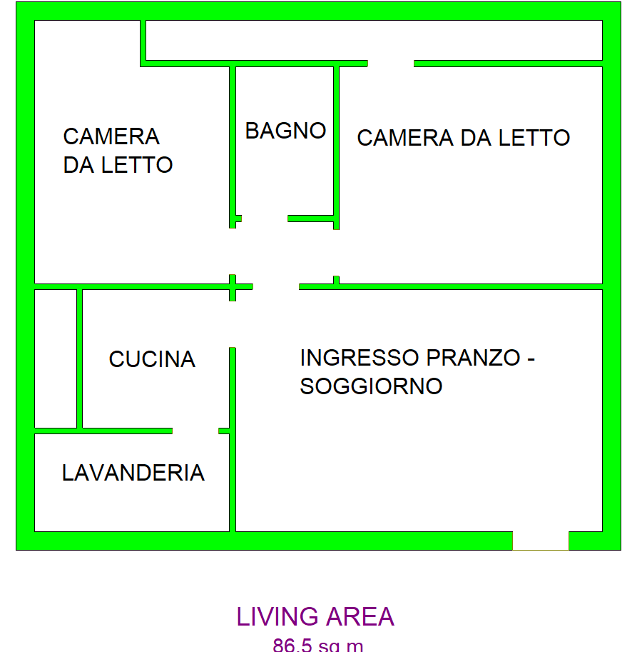 Attico / Mansarda di  3 vani /95 mq  a Molfetta (zona Levante)