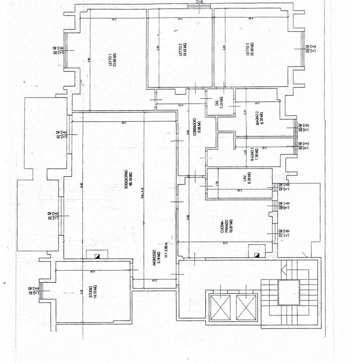 Appartamento di  6 vani /220 mq  a Bari - Picone