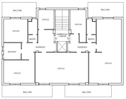 Ufficio di  6 vani /233 mq  a Bari - Carrassi (zona ex Ospedale Militare)