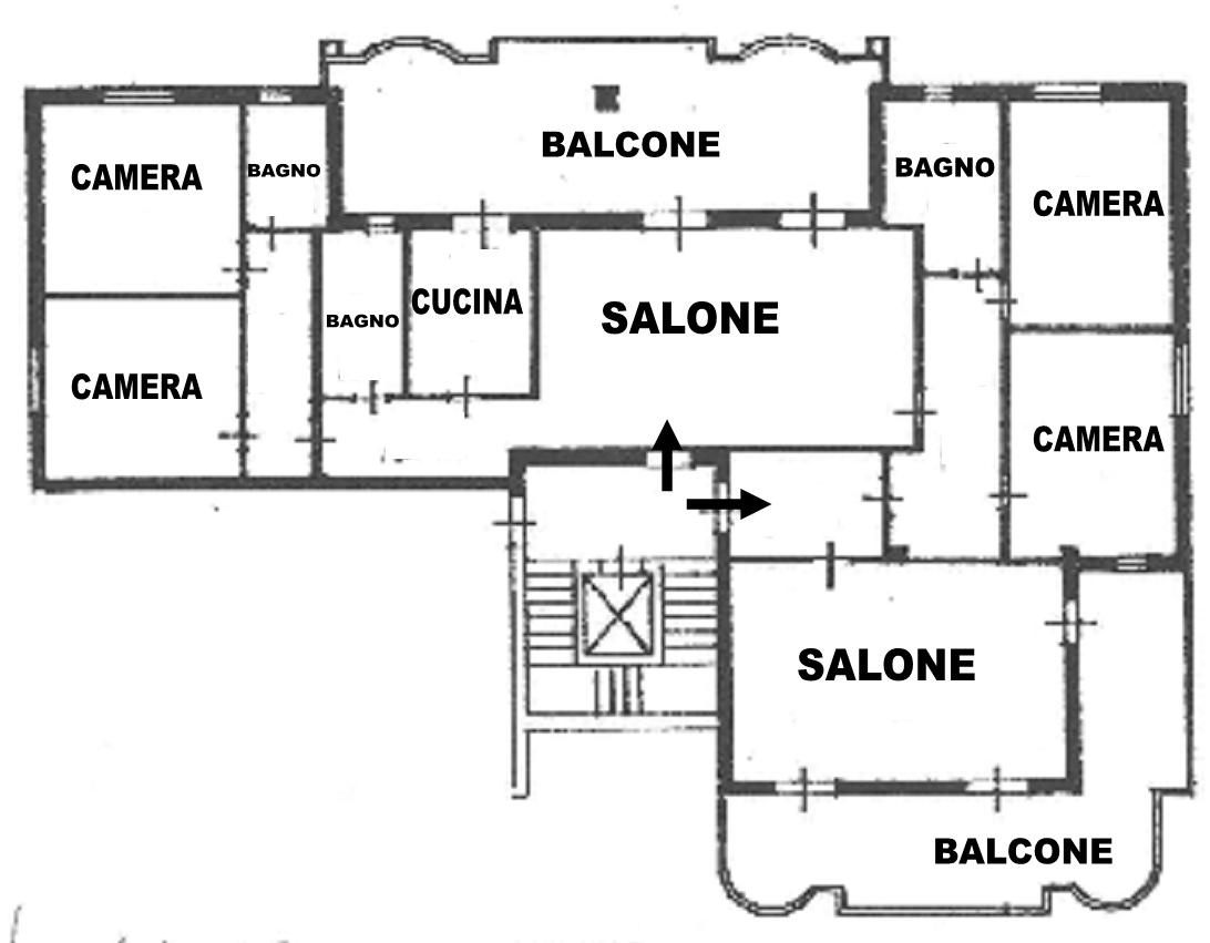 Bari Japigia Via Gentile, pressi Regione Puglia,Ampio appartamento in vendita di mq. 210 circa, doppi ingressi, eventualmente divisibile