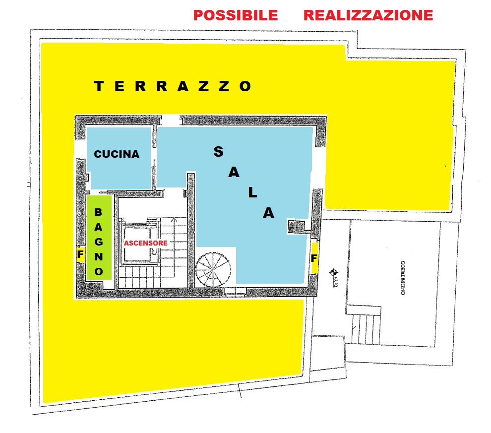 Attico di  6 vani /380 mq  a Trani (zona Porto)