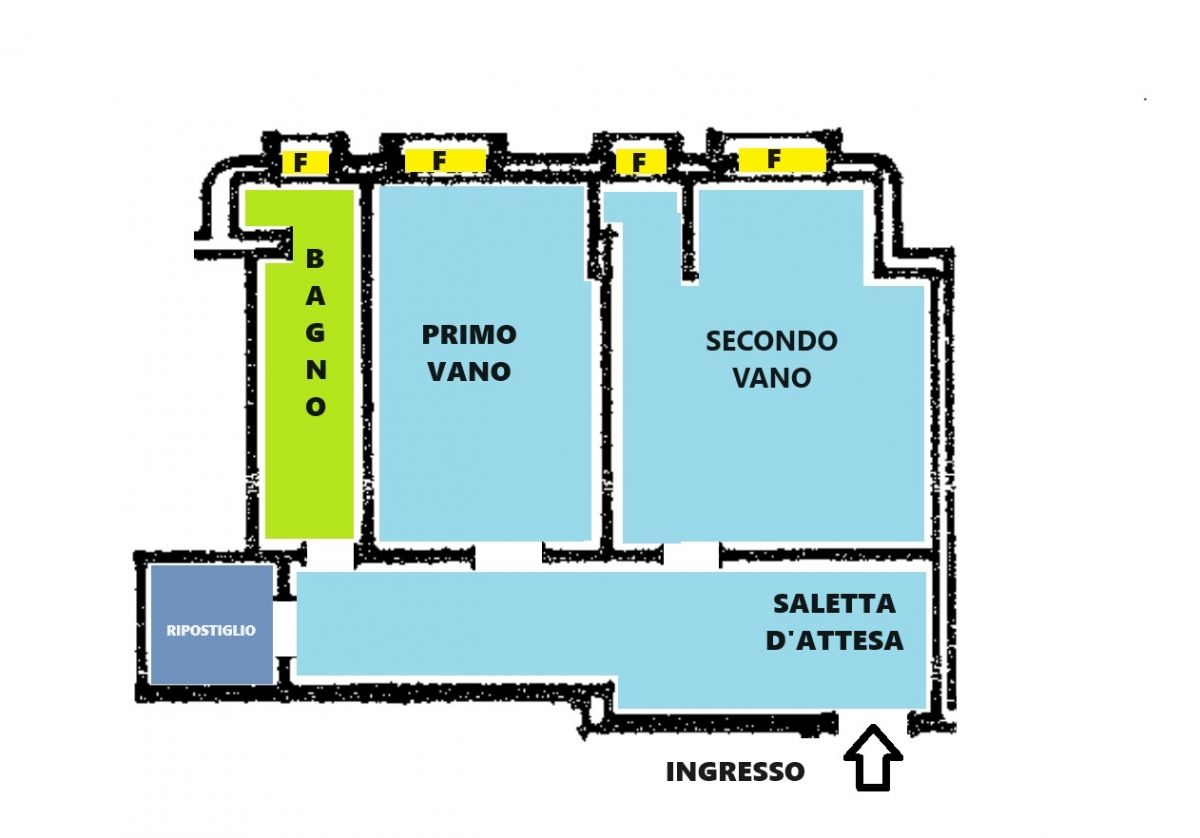 Ufficio di  2 vani /65 mq  a Trani (zona Centro)