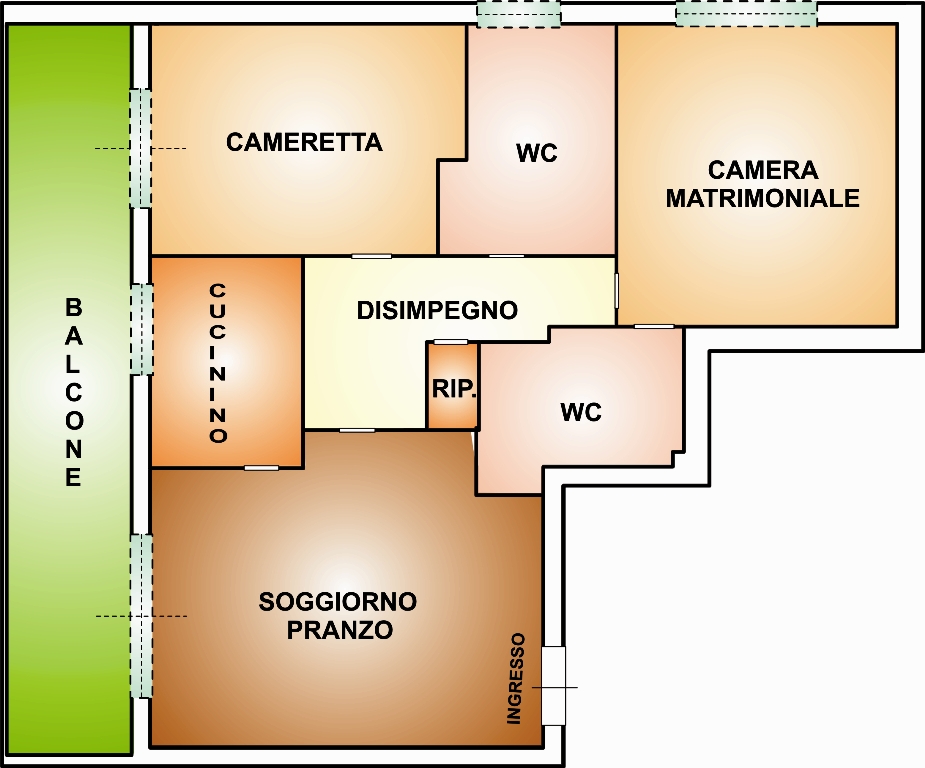 Appartamento di  3 vani /80 mq  a Capurso (zona Zona Villette)