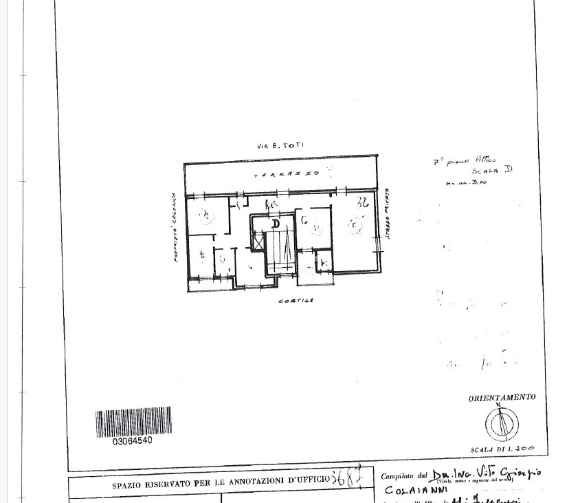 Attico / Mansarda di  4 vani /130 mq  a Bari - Carrassi (zona parco gargasole)