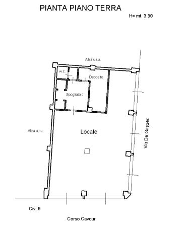 Negozio con rendita del 12,90% di 120 mq  a Andria (zona Centralissima)