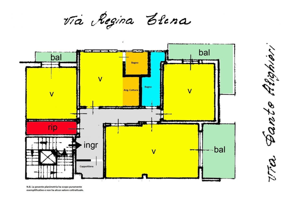 Appartamento di  4 vani /126 mq  a Taranto (zona Ospedale - Lungomare)