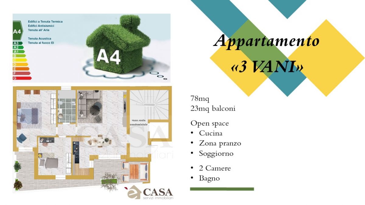 Appartamento di  3 vani /76 mq  a Bitritto