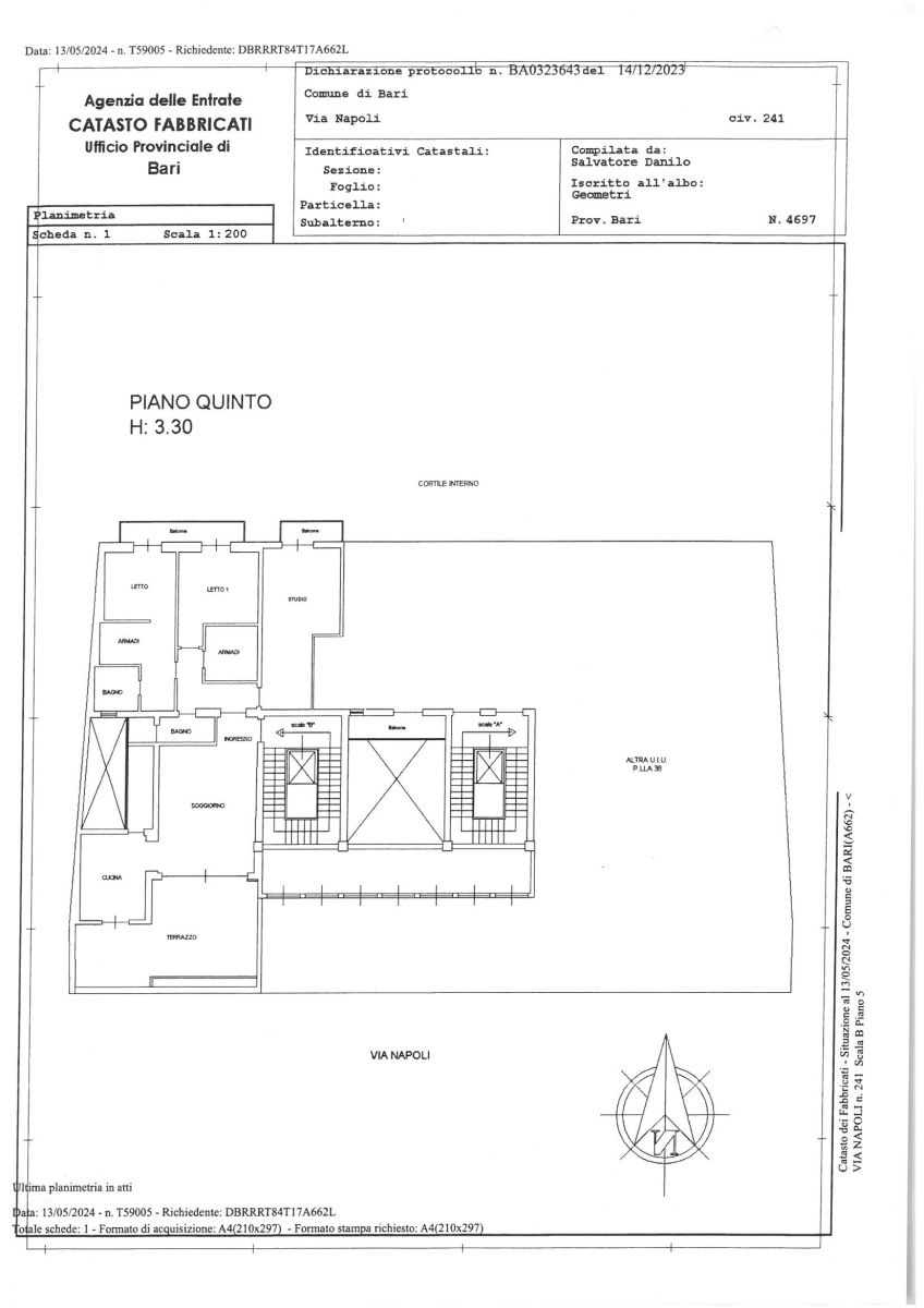 Prestigioso Attico 157 mq con garage - Murat