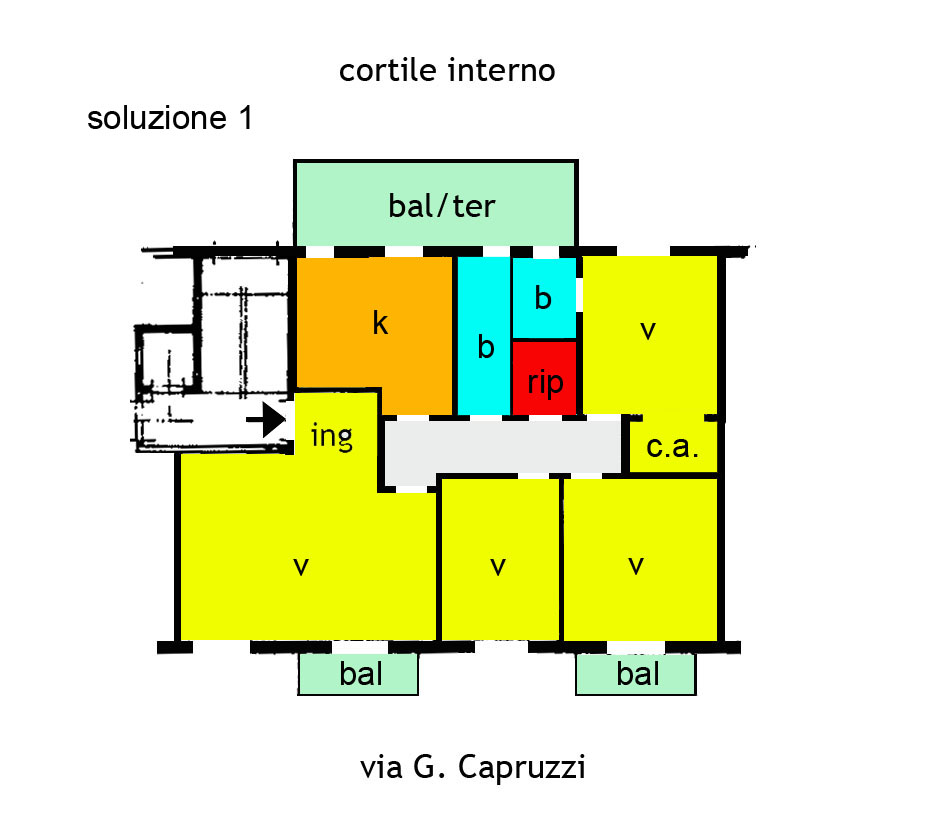 Appartamento di  5 vani /158 mq  a Bari - Picone (zona Stazione)