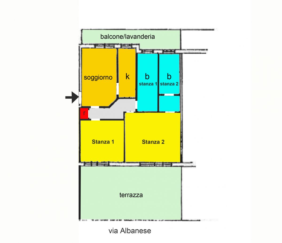 Attico / Mansarda di  3 vani /90 mq  a Bari - Picone (zona Policlinico)