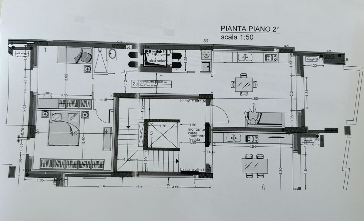 Appartamento di  3 vani /86 mq  a Bari - Marconi - San Cataldo