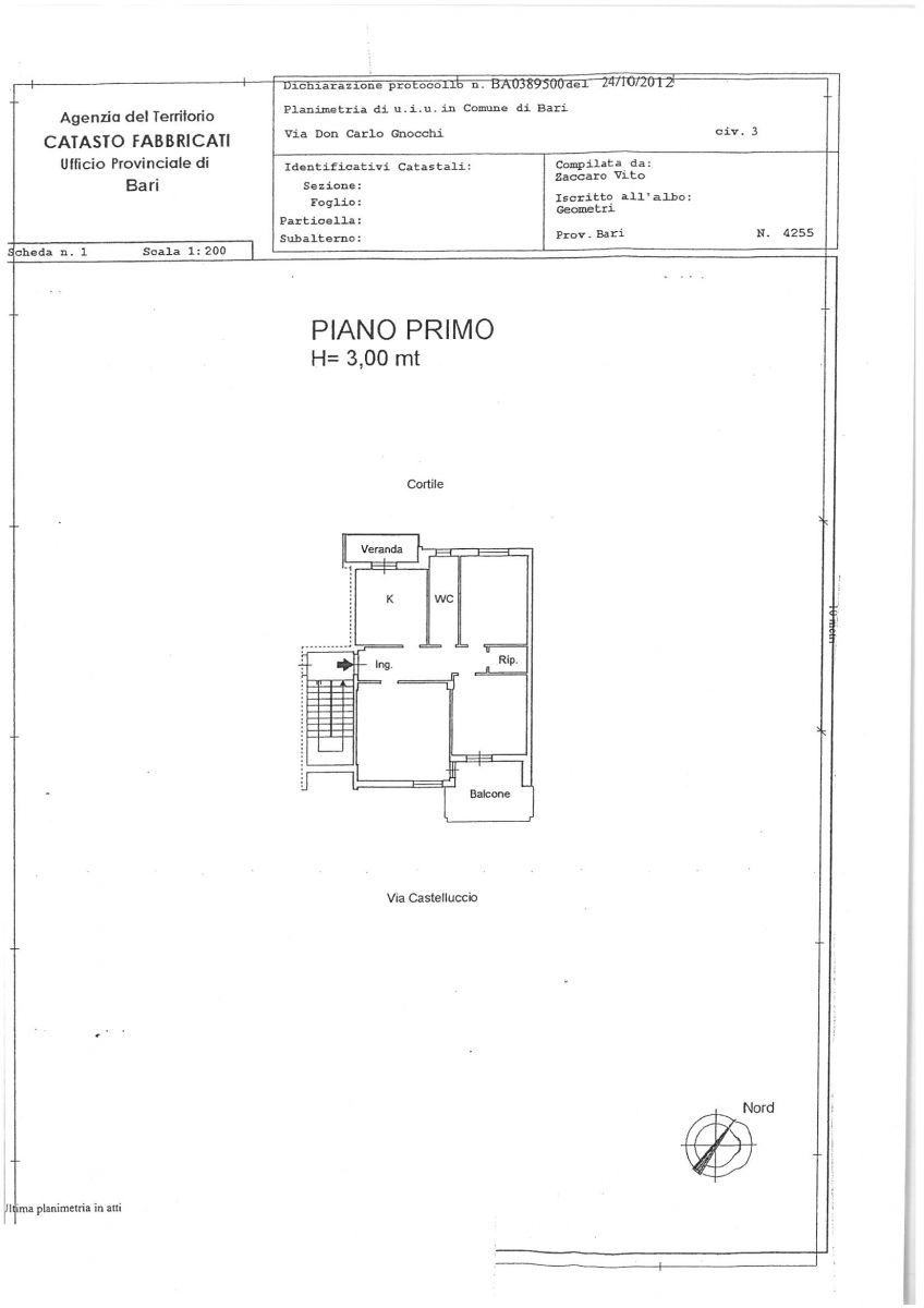 Appartamento di  3 vani /100 mq  a Bari - San Paolo (zona San Paolo)