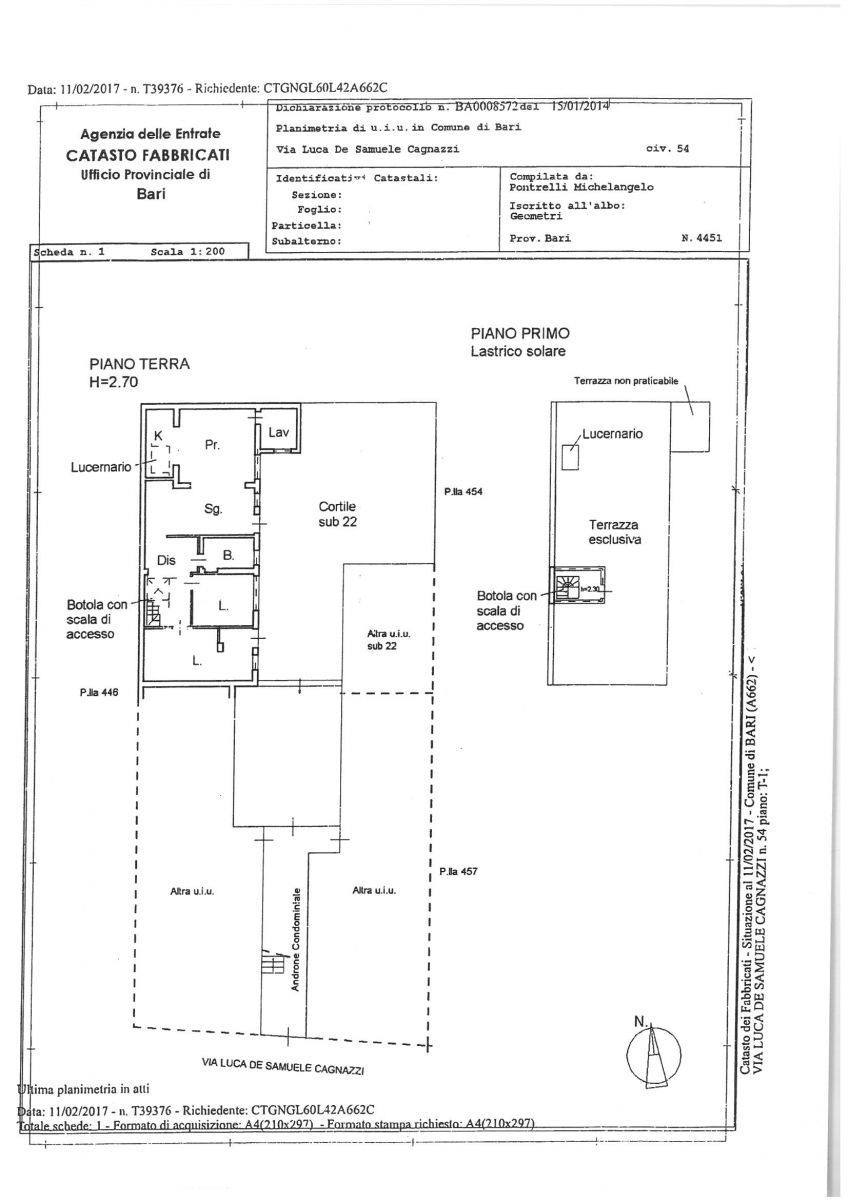 Casa indipendente di  3 vani /116 mq  a Bari - Carrassi (zona Carrassi)