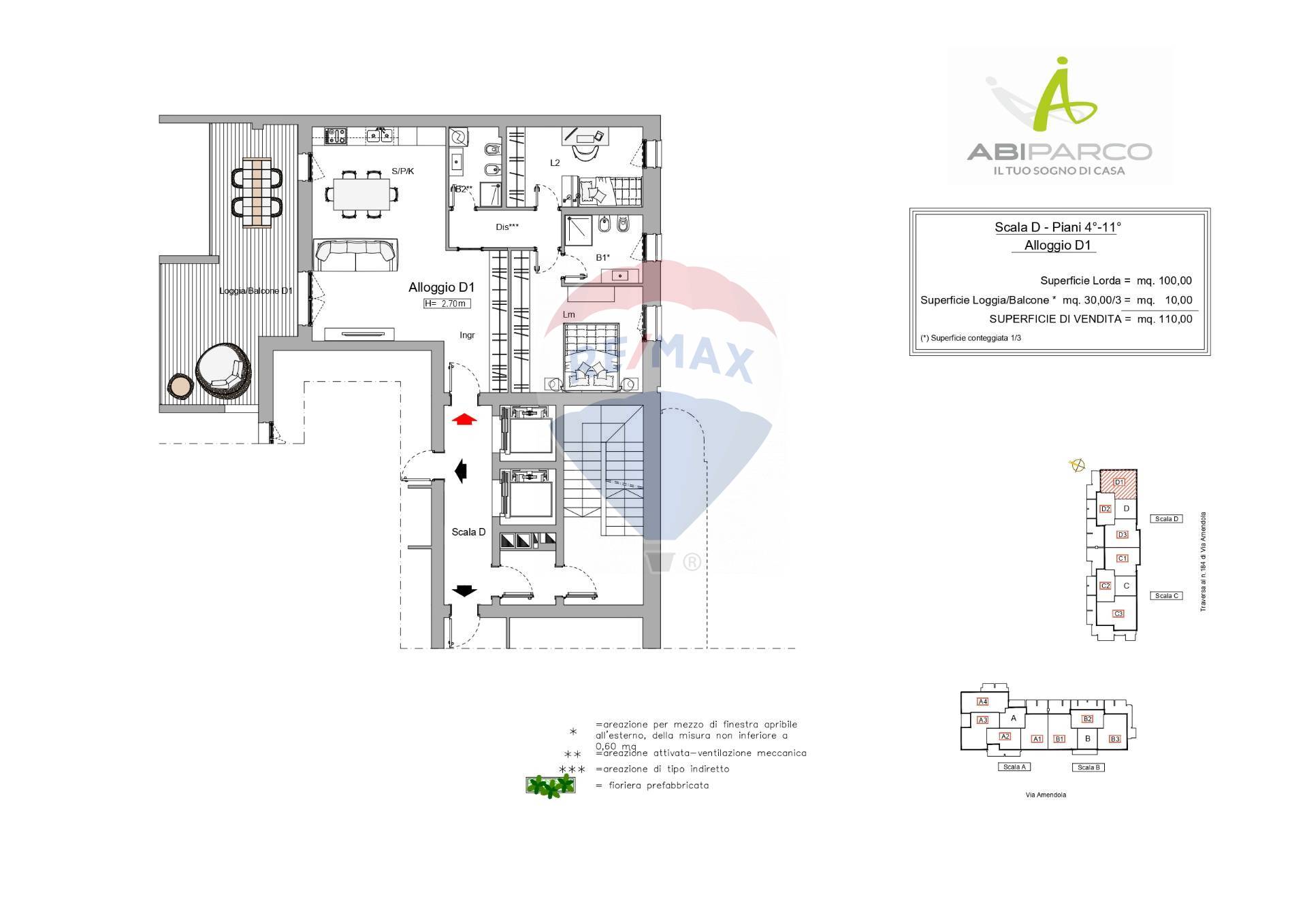 Appartamento di  3 vani /110 mq  a Bari - San Pasquale alta (zona S. Pasquale)