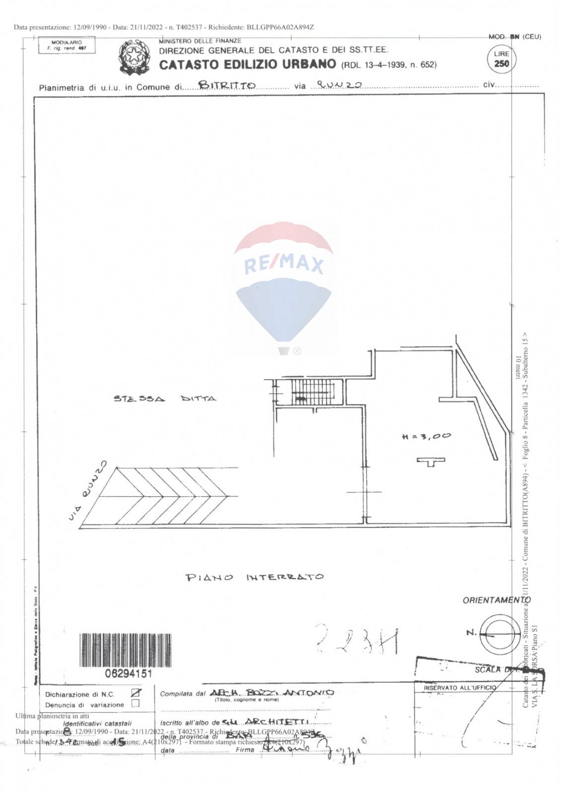 Box / Garage / Posto Auto di  1 vani /127 mq  a Bitritto