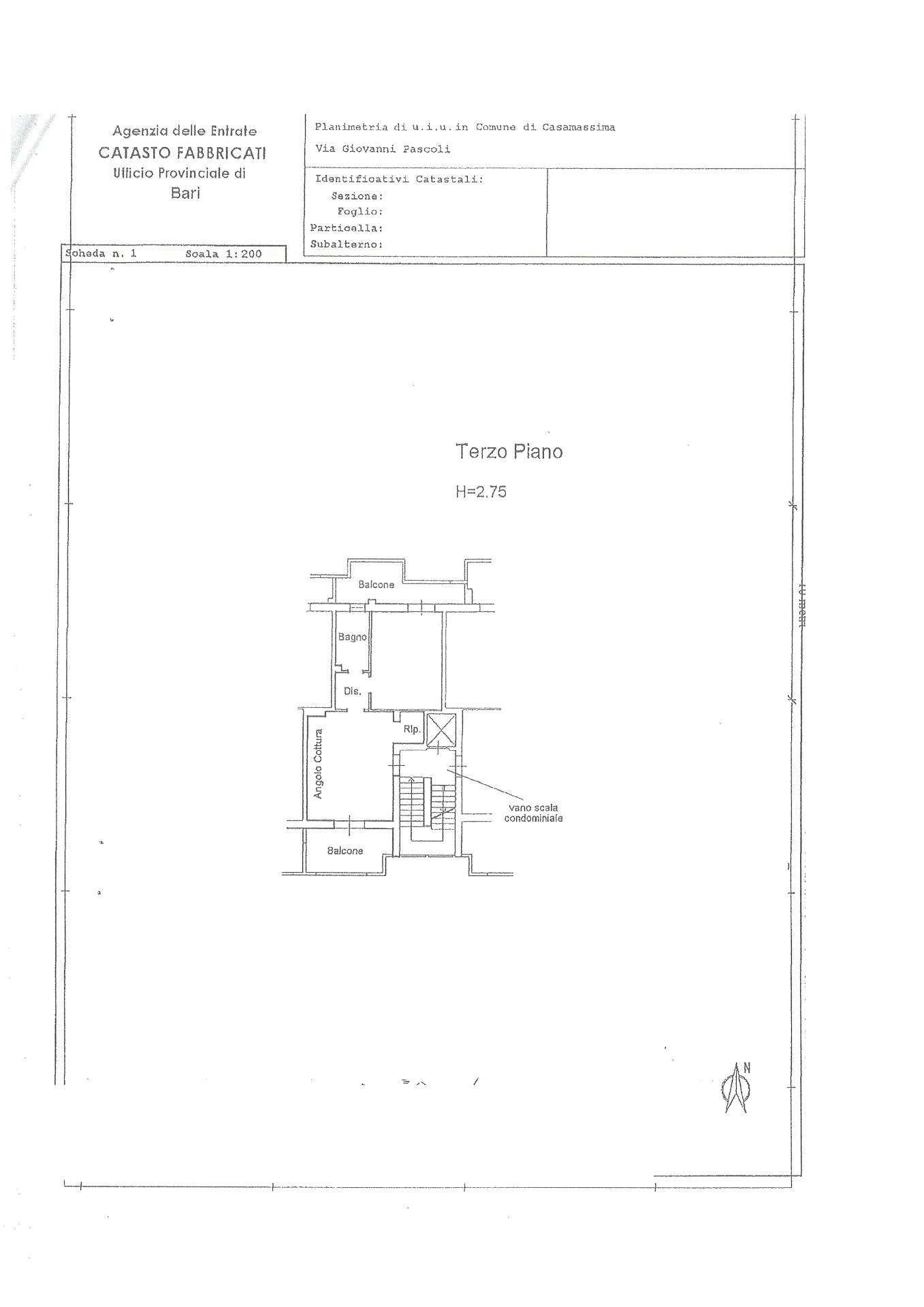 Appartamento di  2 vani /67 mq  a Casamassima