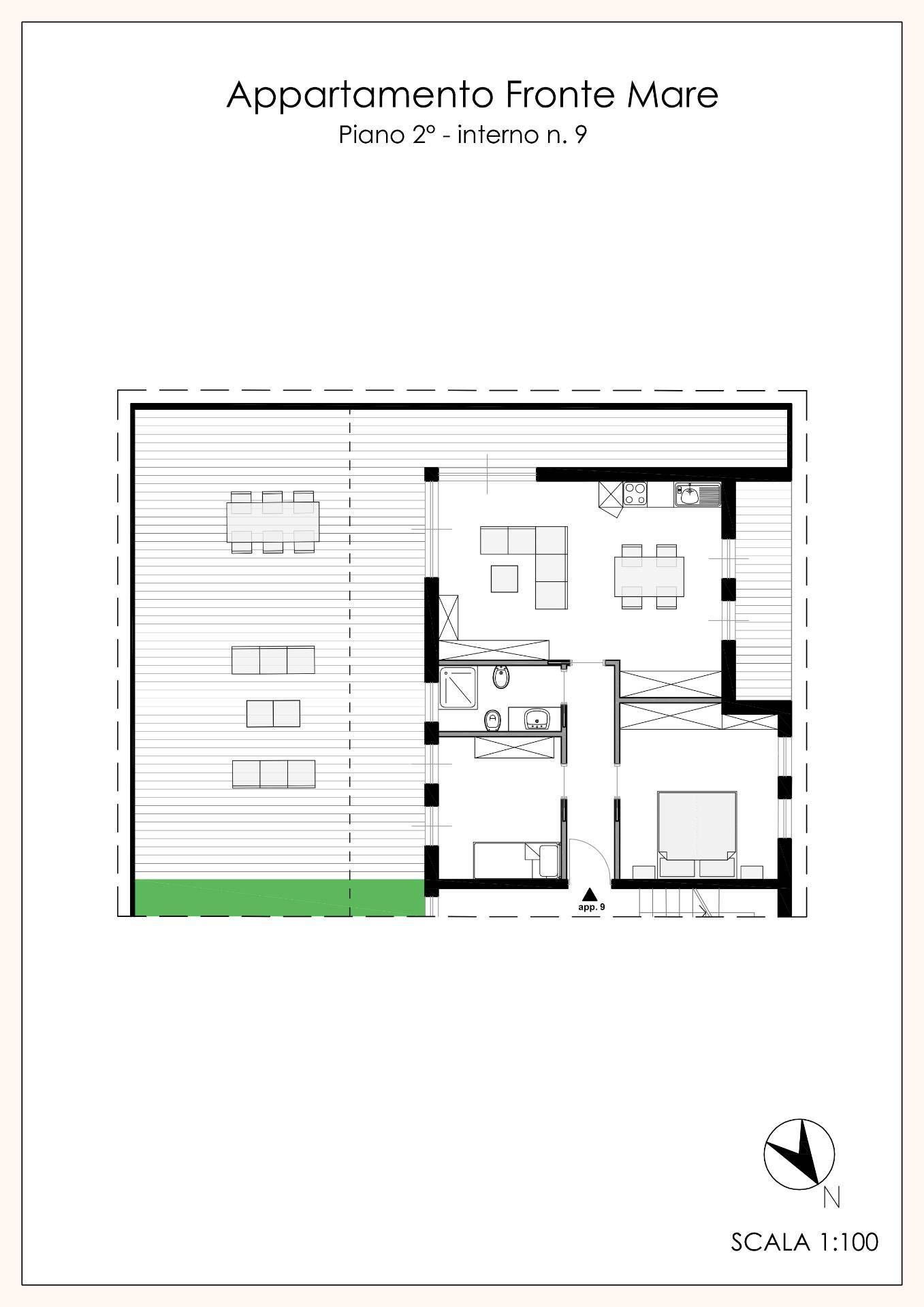 Appartamento di  3 vani /112 mq  a Bari - Japigia (zona Japigia)