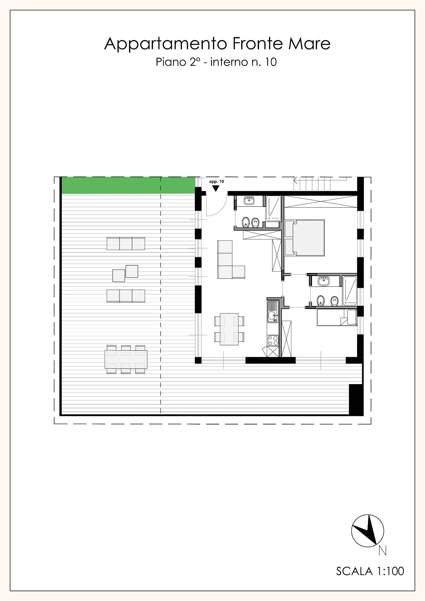 Appartamento di  3 vani /112 mq  a Bari - Japigia (zona Japigia)