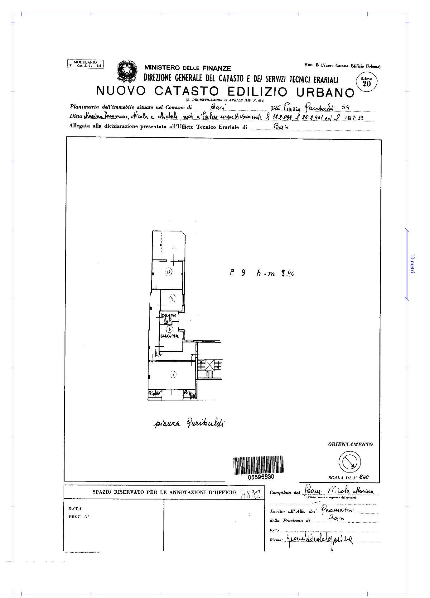 Appartamento di  3 vani /120 mq  a Bari - Murat (zona Murat)