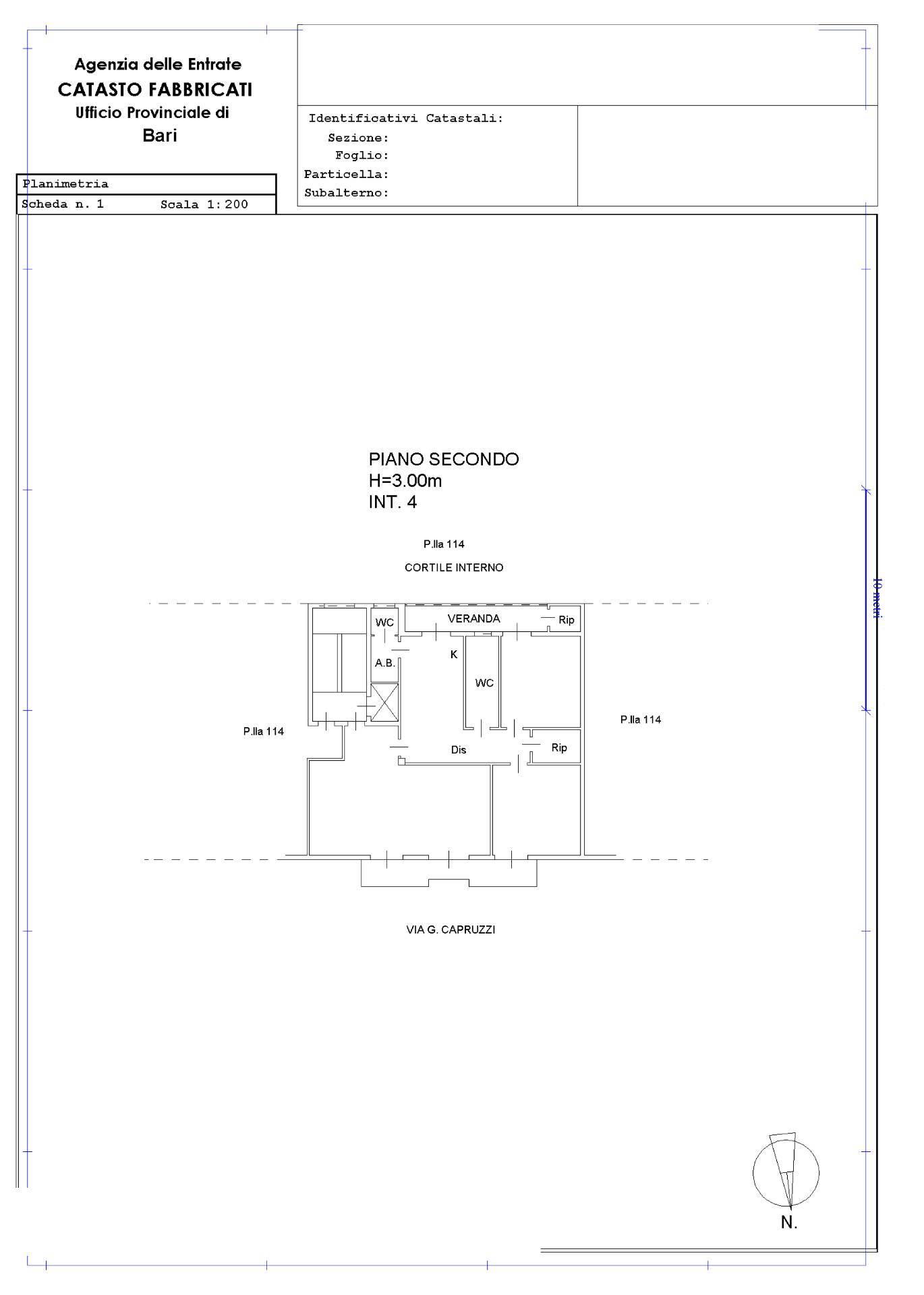 Appartamento di  4 vani /128 mq  a Bari - Picone (zona Picone)