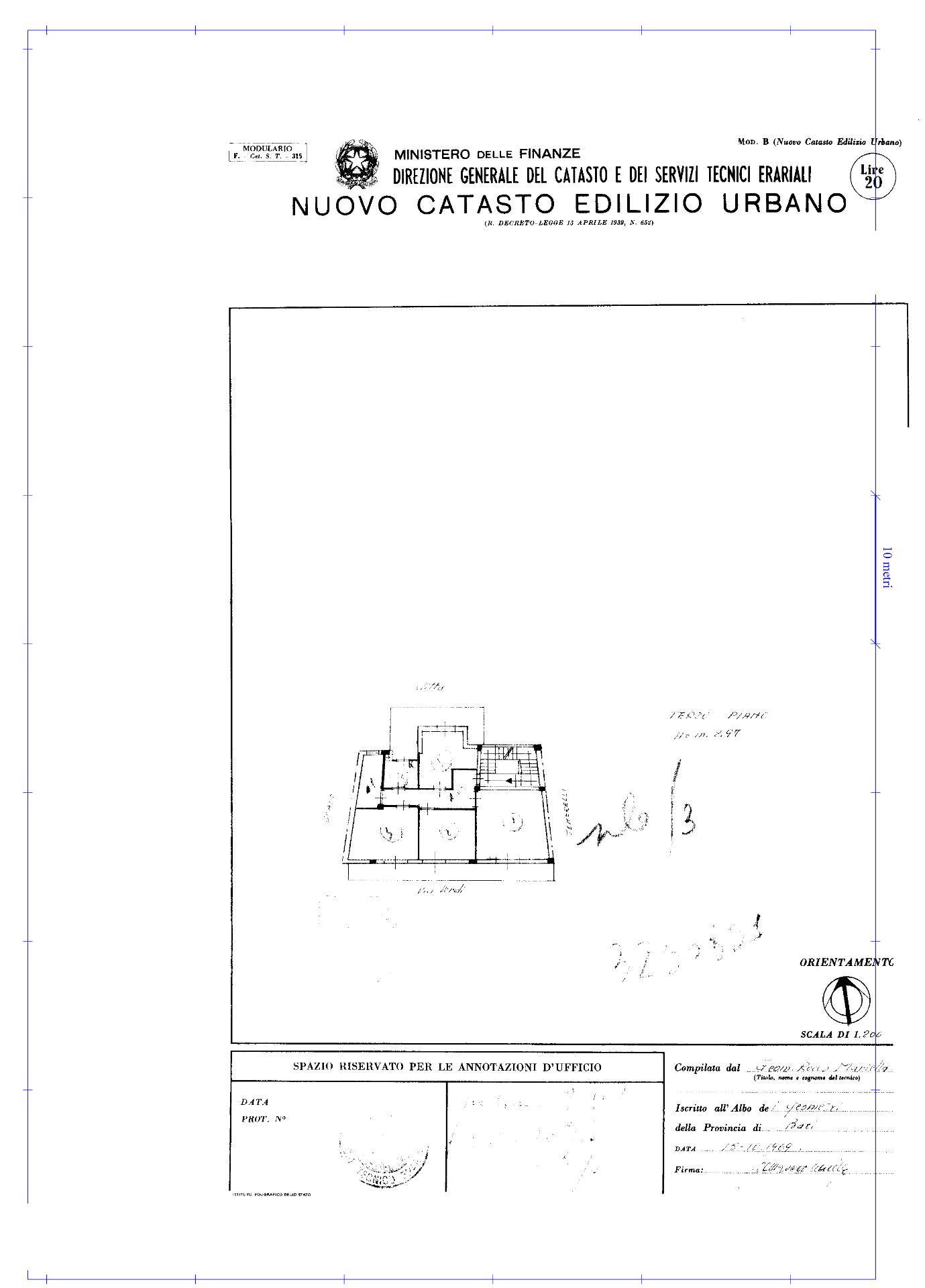 Appartamento di  4 vani /103 mq  a Bari (zona Carbonara)