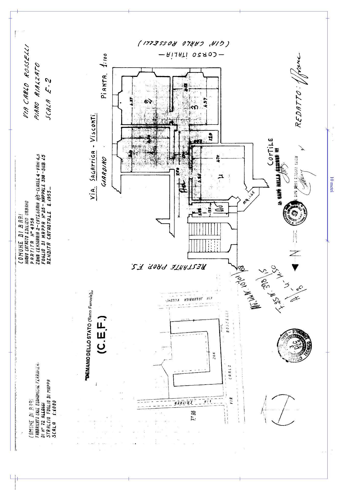 Appartamento di  3 vani /105 mq  a Bari - Murat (zona Murat)