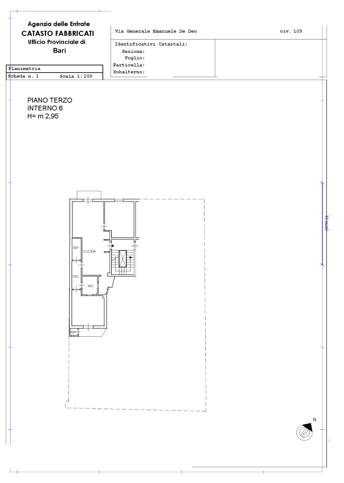 Appartamento di  3 vani /88 mq  a Bari - San Pasquale alta (zona S. Pasquale)