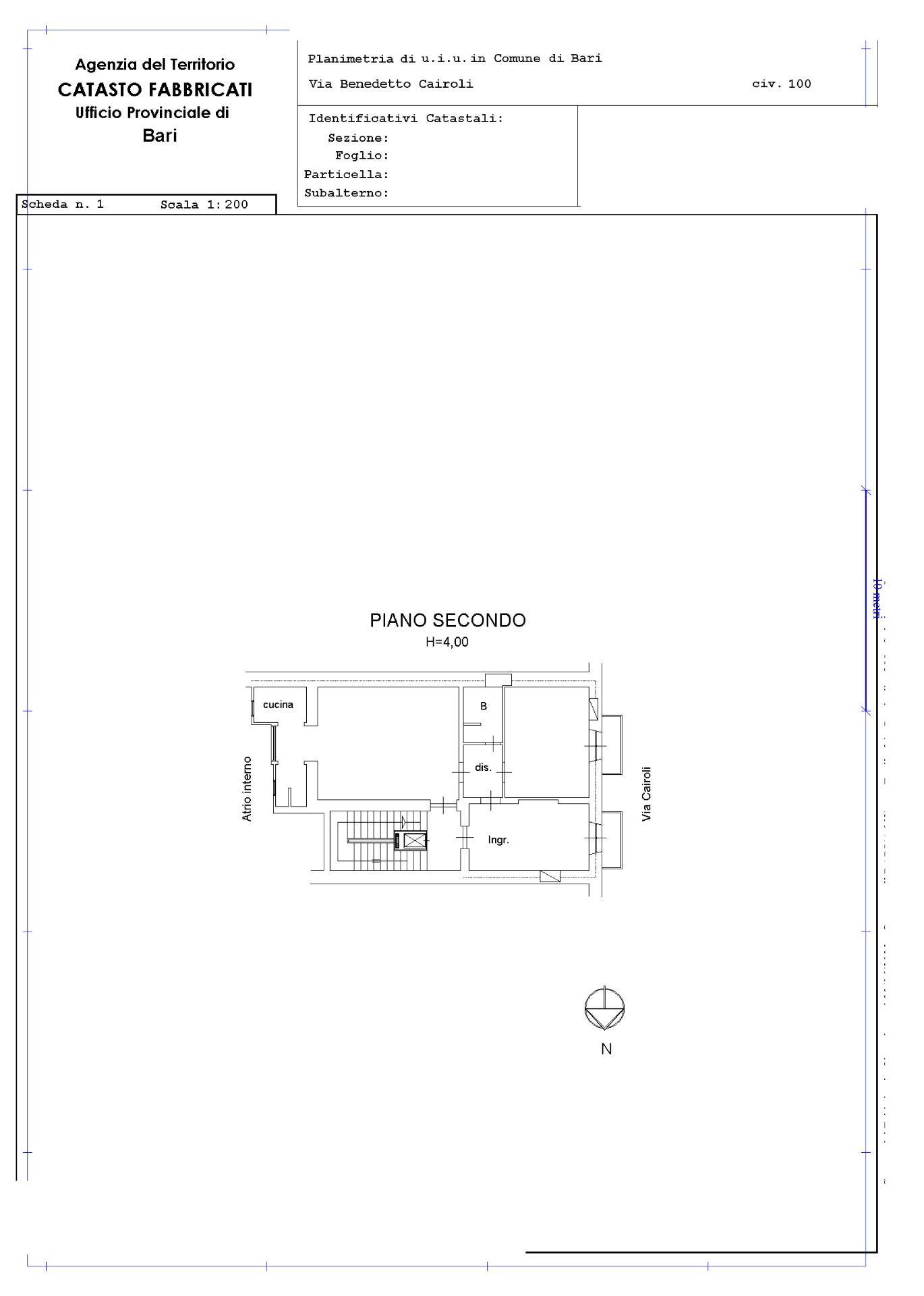 Appartamento di  3 vani /107 mq  a Bari - Murat (zona Murat)